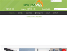 Tablet Screenshot of enviro-usa.com